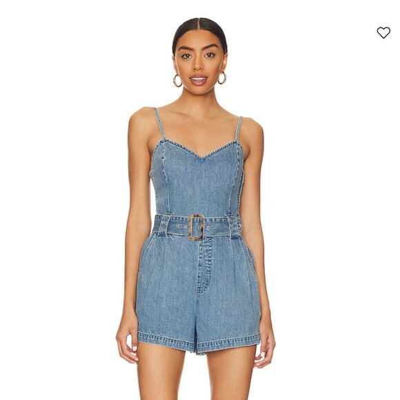 Show Me Your MuMu Pants - SHOW ME YOUR MUMU - SIZE XS Sloane Romper - Dusk Blue